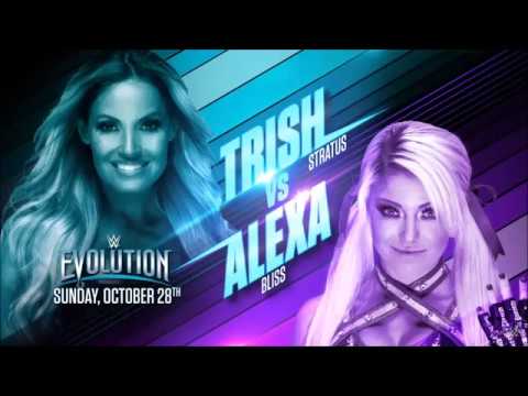 WWE Evolution 2018 Trish Stratus Vs Alexa Bliss Official Match Card