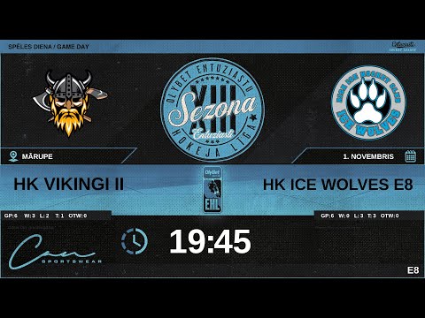 2023 11 01 | HK VIKINGI II (VKN) - HK ICE WOLVES E8 (WF5) | E8