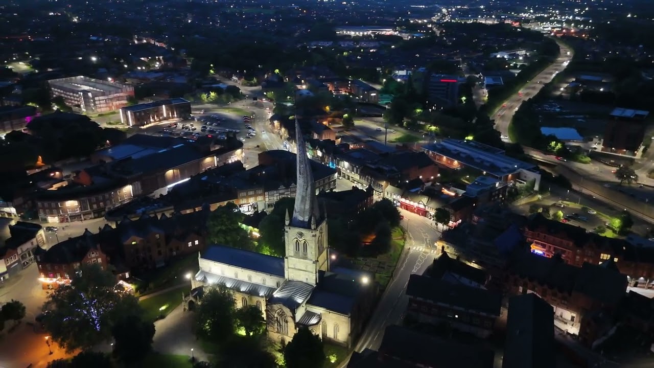Cinematic Footage of Chesterfield, Derbyshire - DJI Mini 4 Pro