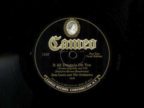 It All Depends On You by Sam Lanin and His Orchestra, 1927