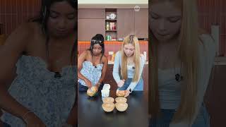 trying out the VIRAL two-ingredient sherbet HACK!🍈🍨#hotgirlhacks #girlsbrunch #highprotein