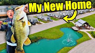I Moved to a Trailer Park so I could Fish THIS Loaded Pond!