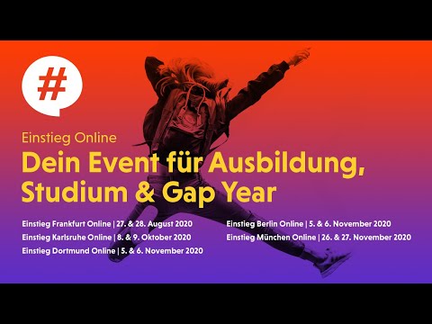 Berufswahl easy und bequem von zu Hause: die Einstieg Online Events in 2020 🚀