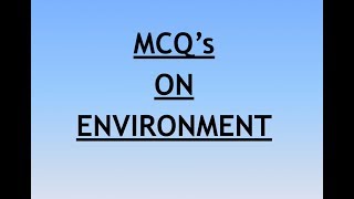 Environment and Ecology || MCQ's For Revision - 2 || UPSC ||