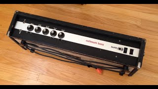 Video thumbnail for 1973 Sunn Coliseum Bass Head Repair (John Entwistle Amp) by The Guitologist
