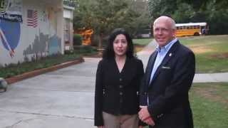 preview picture of video 'Dunwoody City Council Candidate Heyward Wescott with Nancy Jester on Public Schools'