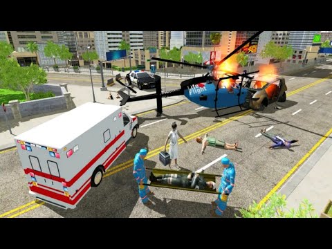 US Ambulance Driving Simulator 2021 - Emergency Van Rescue Driver  - Android Gameplay