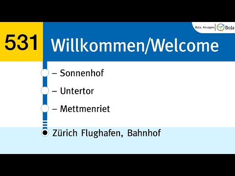 Postauto/ZVV Ansagen | 531 Bülach - Zürich Flughafen | BoJa Ansagen