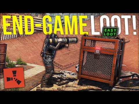 CHINOOK CRATE For MORE END-GAME RAIDING GEAR + C4 Researched - Rust DUO Survival Gameplay (S5-E4)