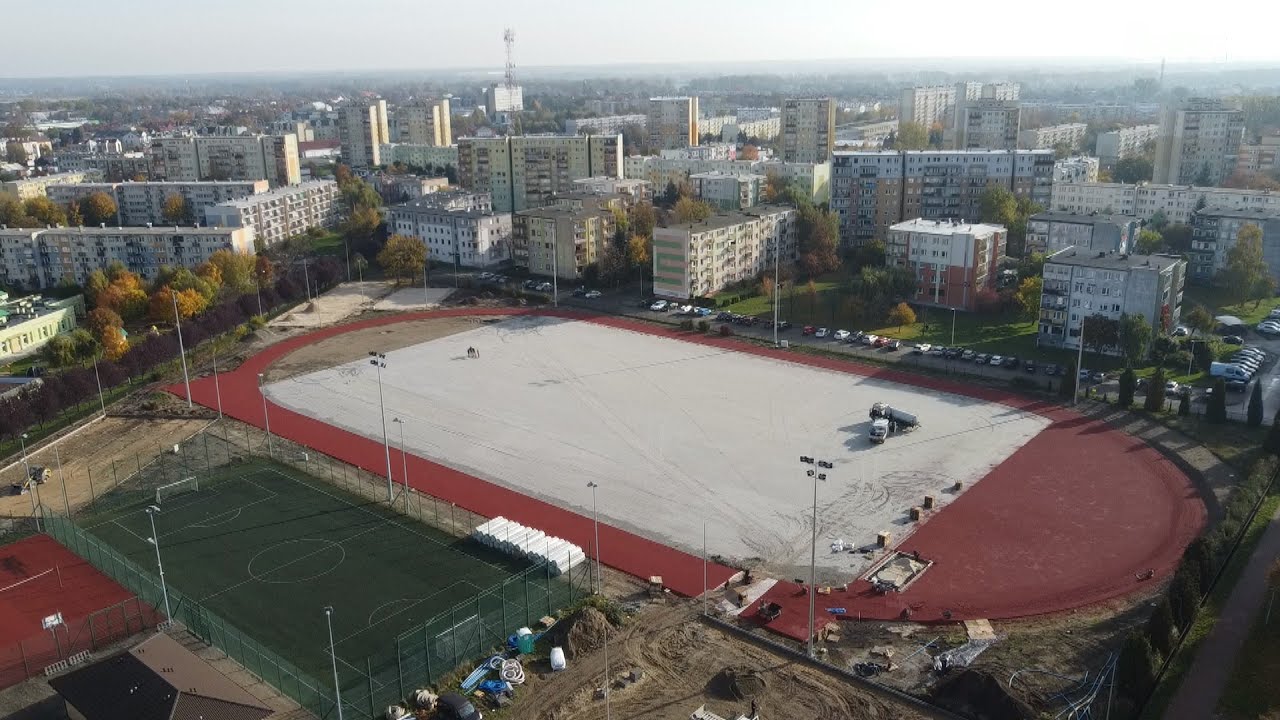 Postęp prac przy Szkole Podstawowej nr 10 w Sieradzu