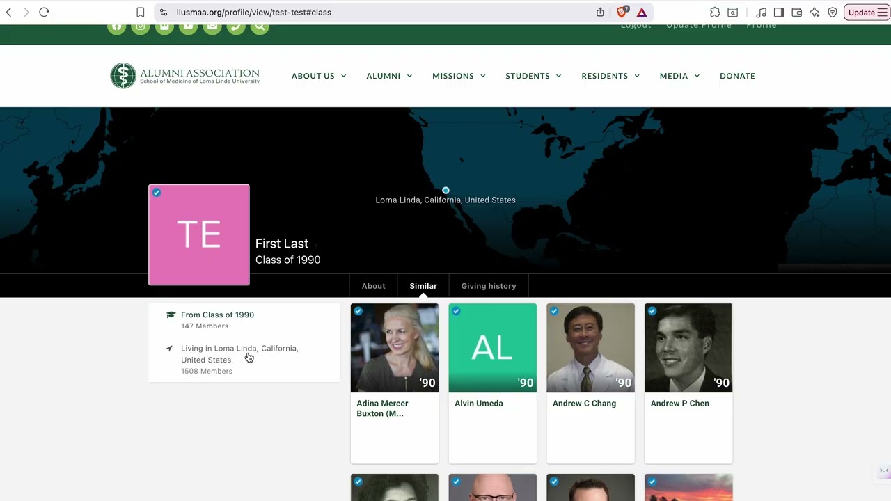 Using Your Alumni Association Online Profile