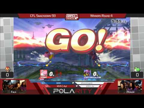 CFL Smackdown 93 WiiU - Falk (Captain Falcon) vs Pickler (Yoshi) - Losers bracket!?!?