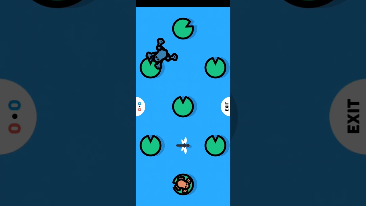 TWO PLAYER GAMES:THE CHALLENGE LEVEL: FROGS FIGHT HARD Lose