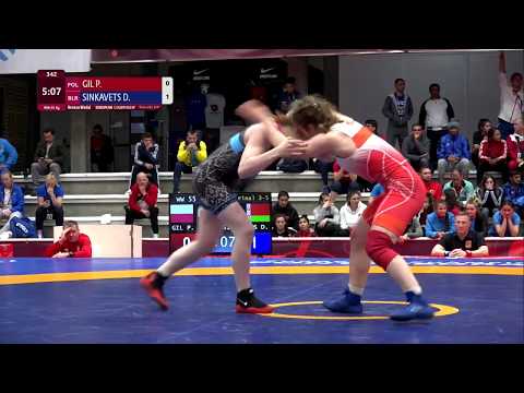 BRONZE WW - 55 kg: P. GIL (POL) v. D. SINKAVETS (BLR)