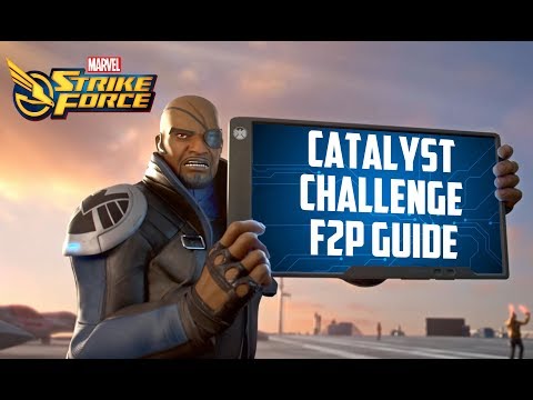 How to beat Tier 6 Catalyst Of Change Challenge with F2P team - Marvel Strike Force