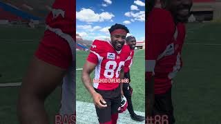 Stamps Players Try To Pull Their Jersey Number ???? #football #jersey #number #stampeders #cfl