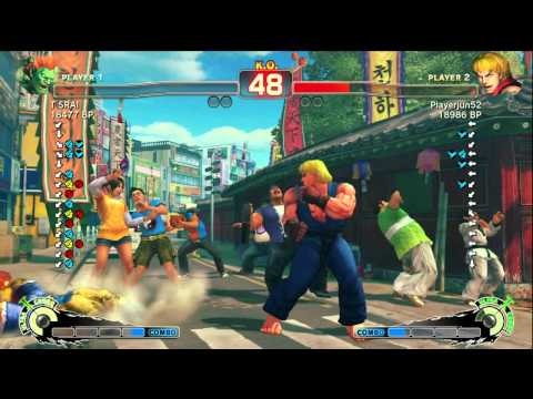 Playerjun52 [Ken] vs T SRAI [Blanka] 1/2 SSF4 Japanese Online Ranked Matches - TRUE-HD