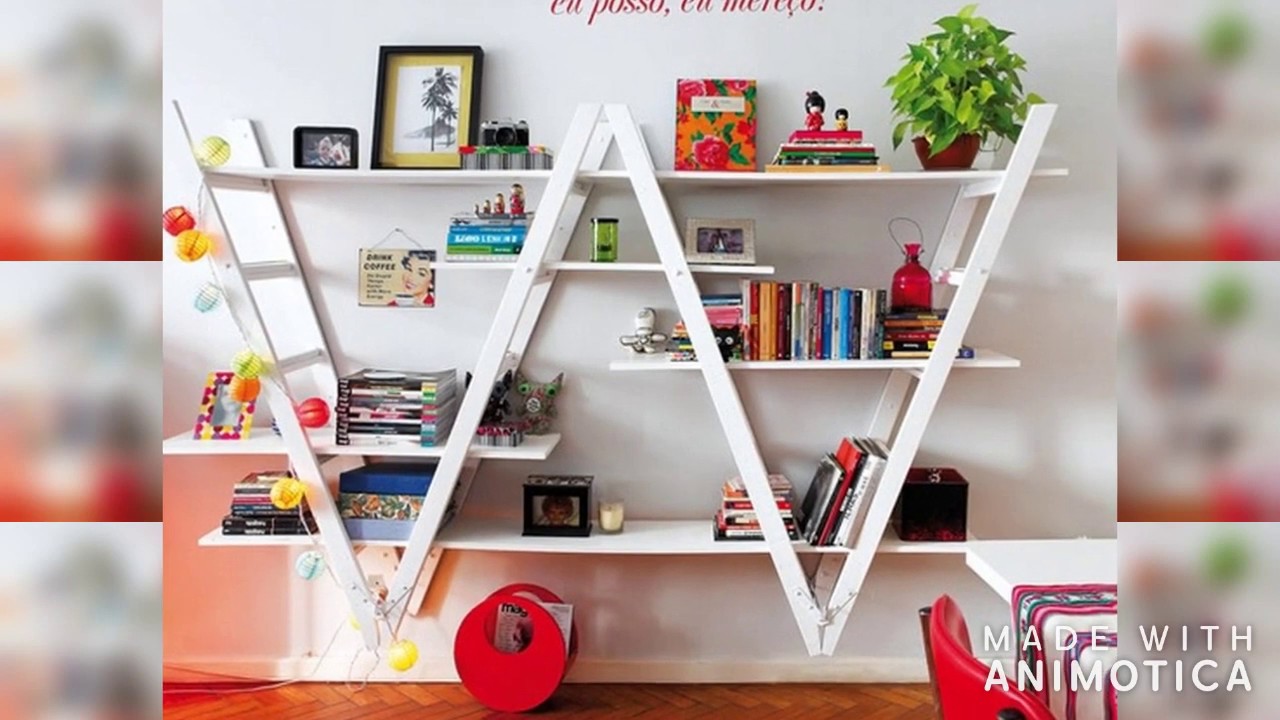 25 Creative book shelves decorating ideas for your living room