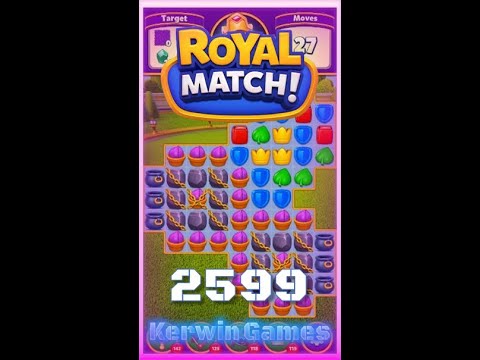 Royal Match Level 2599 - Super Hard Level - No Boosters Gameplay
