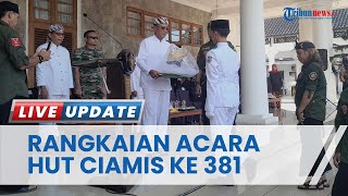 Menyambut HUT ke-381 Ciamis Digelar Upacara Ngarak Pataka atau Arak-arakan, Berlangsung Meriah