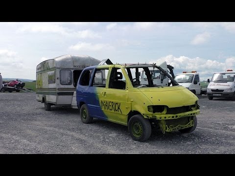 Buxton Raceway Unlimited Bangers 'Back-to-Basics' & Caravan Race