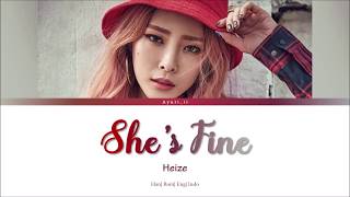 [INDO/ENG SUB] HEIZE (헤이즈)- SHE&#39;S FINE || lyrics colourcoded (Han|Rom|Eng|Indo)