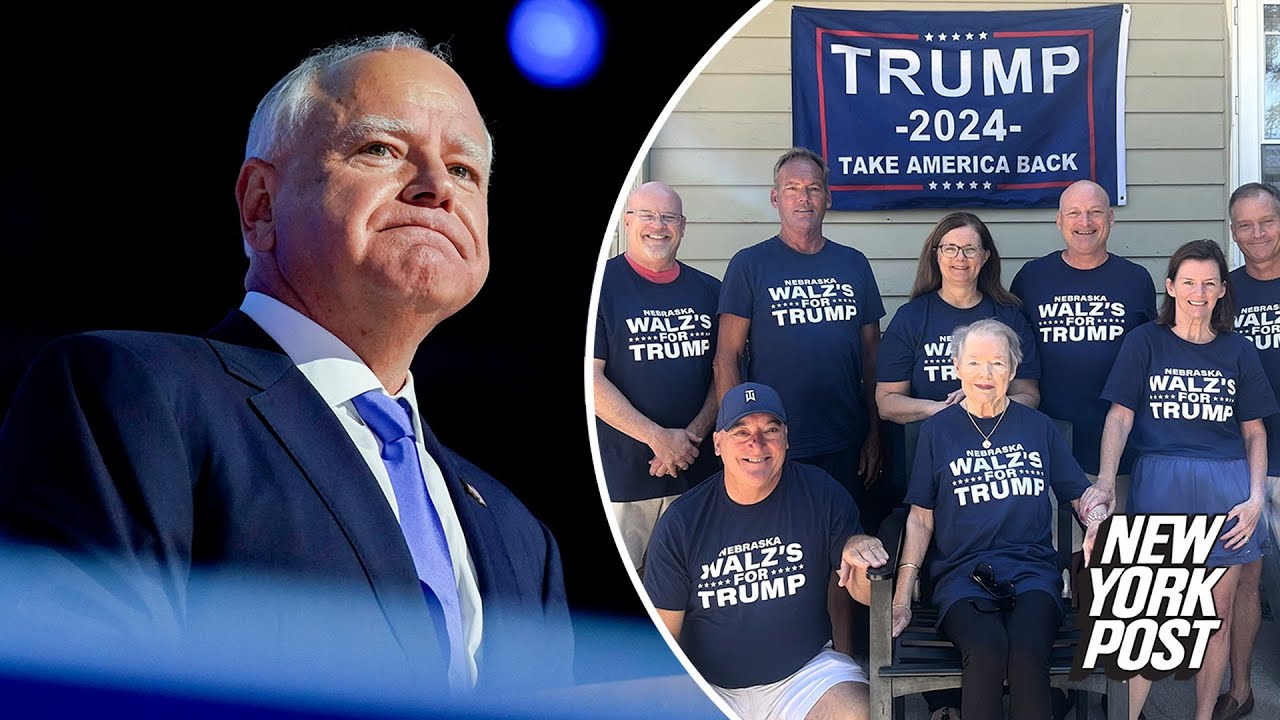 Tim Walz’s family members go viral as they pose in ‘Walz’s for Trump’ shirts