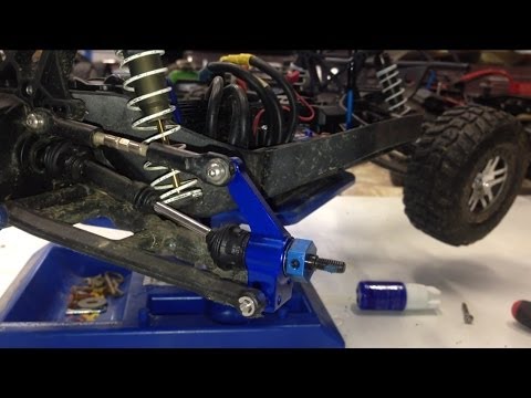 Traxxas slash 4x4 level 8 upgrade - aluminum rear carriers