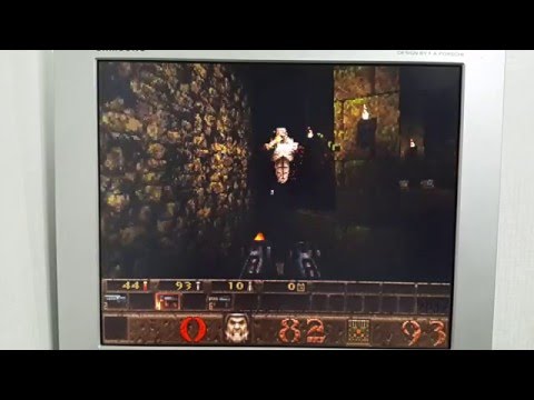 Quake timedemo demo1 benchmark - TI 486DLC 40MHz + ULSI Math-co DX2 + CL-GD5434 1MB VLB
