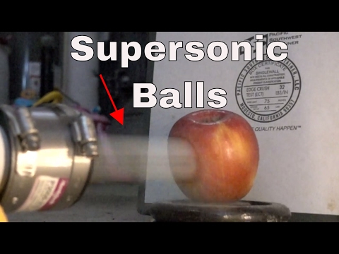 Shooting Fruit With Supersonic Ping Pong Balls | First Vacuum Cannon Test Video
