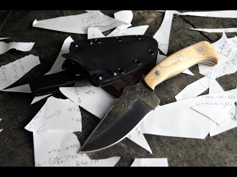 Making an every day carry field knife with maple handle and kydex sheath