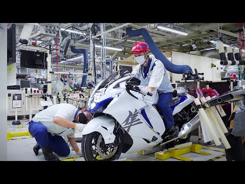 How the Legendary Suzuki Hayabusa Motorcycle is Made in Japan
