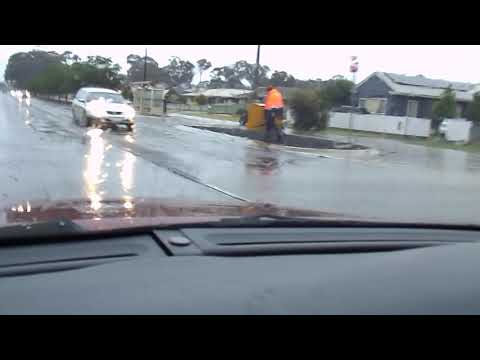 Maryborough Park road  after 20 ml's of rain.   3 11 2021