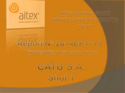 CATU MO-180-ARC12 Arc Flash Helmet - Arc Rating Test (20cal)