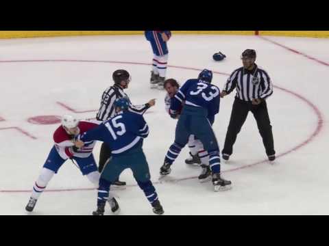 (Fight)  Bobby Farnham vs Frederik Gauthier / Michael McCarron vs Matt Martin