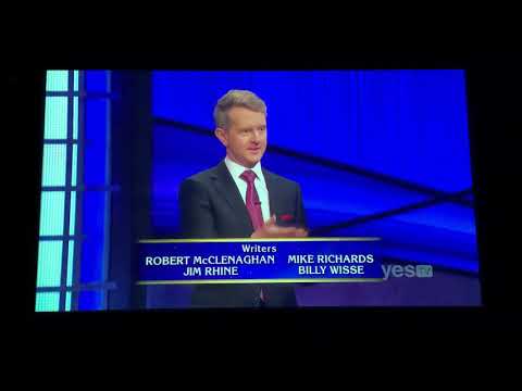 Jeopardy, short end credits - Steve Crupi Day 2 (2/2/21)