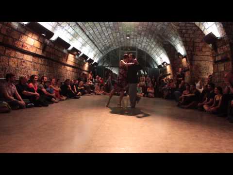  Maria Filali  and  John Zabala  are  dancing  to  the  tango  "  Se que te voy a llorar  "  by  Juan D'Arienzo