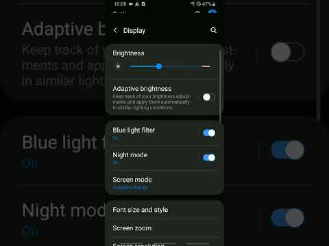 How to Turn on Enable always on Display mode on galaxy android phone
