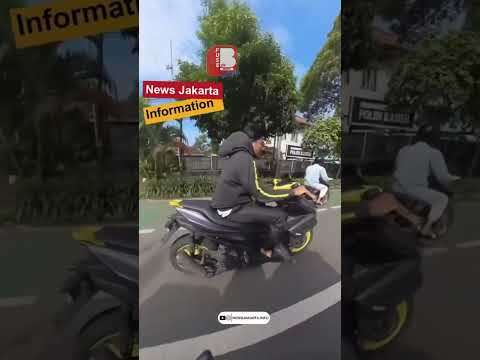 Bro Aerox Mencoba Kabur Dari Polisi Yang Menggunakan Motor 1300 CC