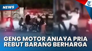 AKSI BRUTAL Geng Motor di Cimahi, Aniaya Korban di Tengah Jalan dan Rampas Barang Berharga