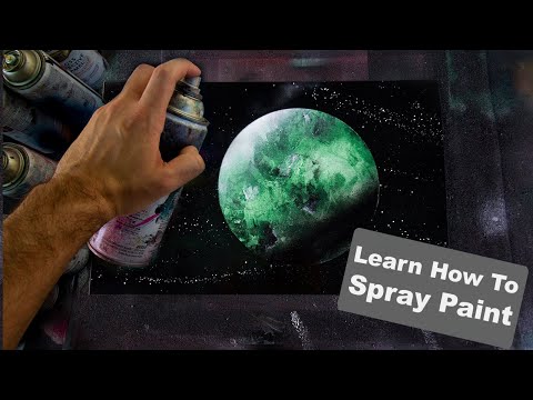 Spray Paint Art Planet Tutorial