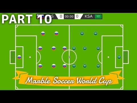 Marble Soccer World Cup Russia 2018 - Part 10 (Quarter-Finals) | Bouncy Marble