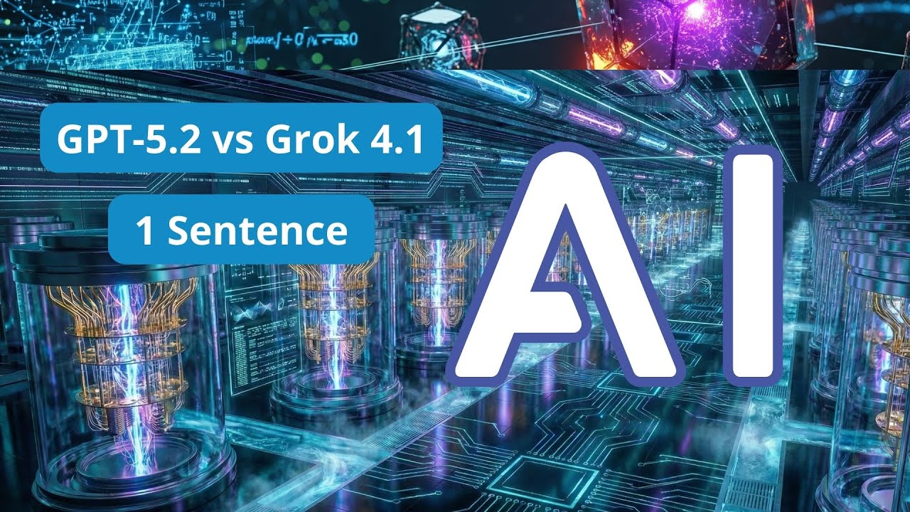 ChatGPT-5.2 vs Grok 4 on 1 Sentence