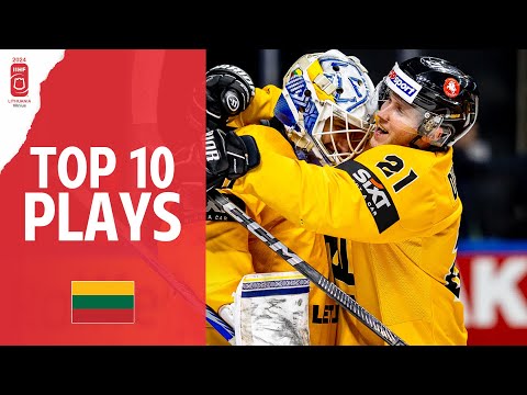 Хоккей Top 10 Plays: Lithuania | 2024 #mensworlds Division 1B