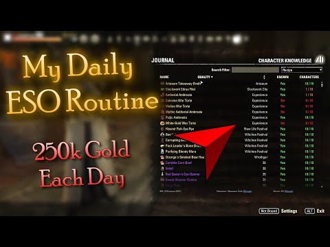My Elder Scrolls Online Gold Making Routine in 2025 | Full Guide & Showcase