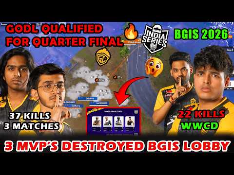 GODL BGIS  22 KILLS WWCD 🥵 GODL QUALIFIED FOR BGIS QUARTER FINAL🥶 GODLIKE💛BGIS 2026🔥GODL HIGHLIGHTS