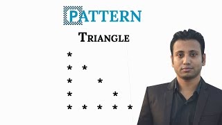 C programming Bangla Tutorial 5.159 : Pattern | part-18 (Triangle shape)