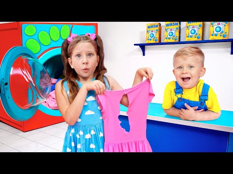 Oliver's Fun Laundry Adventures  - Kids Compilation