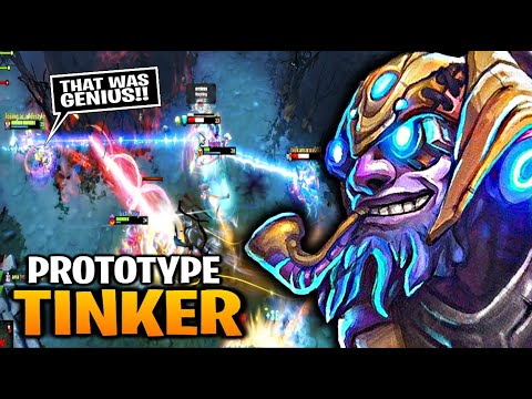 Tinker PROTOTYPE WAR MACHINE with a Rampage!!! Dota 2 7.28c Tinker Gameplay.