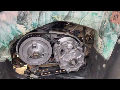 Kawasaki Brute Force & Prairie 650 -700- 750 How to adjust Belt deflection video
